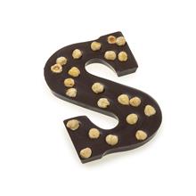 Chocoladeletter met hazelnoot (200 gram)